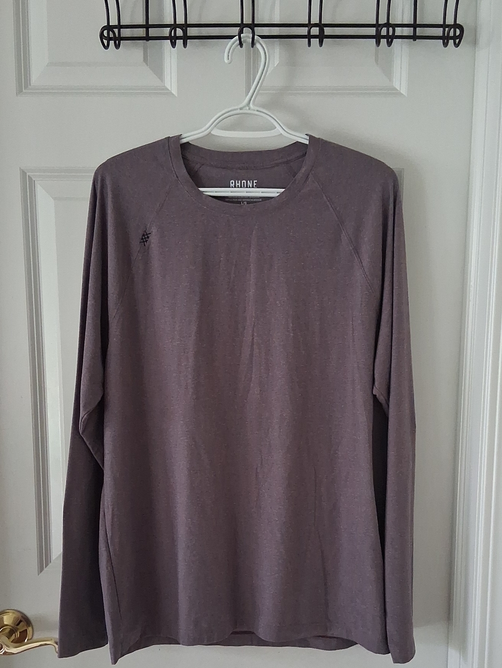 RHONE Reign Men's Long Sleeve Crew Performance Wear Long Sleeve Tee Shirt Size L